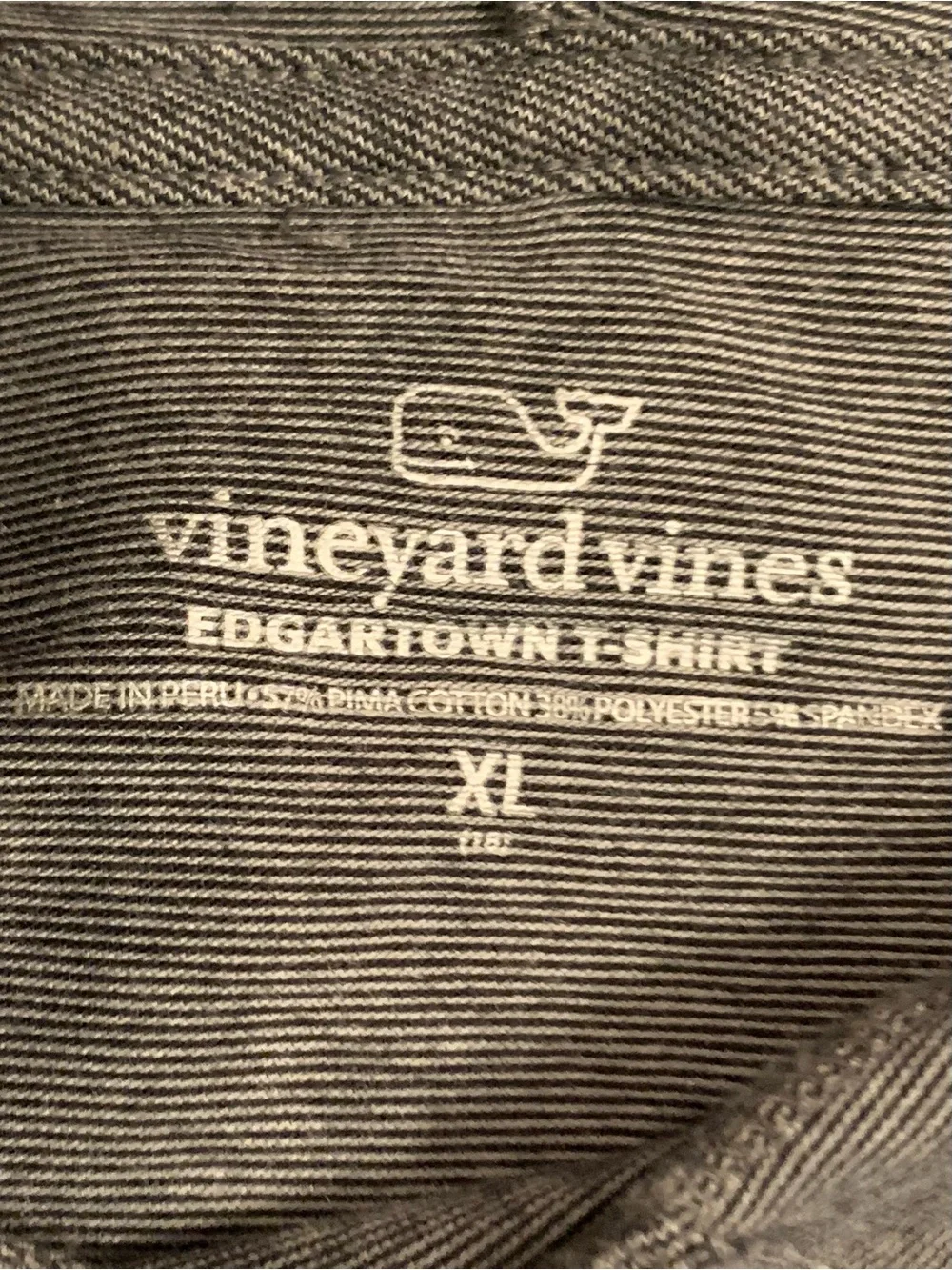 Vineyard Vines Teens XL Edgartown T-Shirt Long Sleeve Hooded Chest Pocket Whale